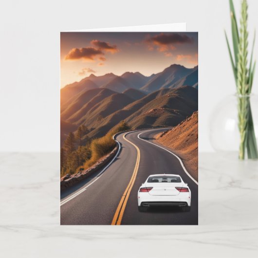 Pensionering bergweg kaart (Voorkant)