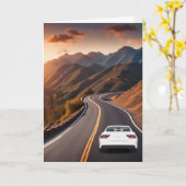 Pensionering bergweg kaart (Gele Bloem)