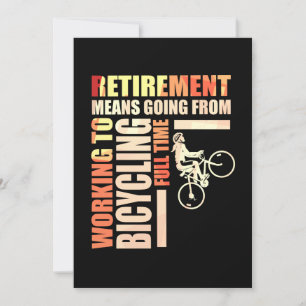 Pensionering betekent fietsen kaart