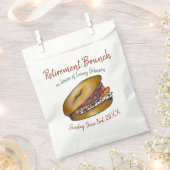 Pensionering Breakfast Brunch Bagel Lox Capers Oni Bedankzakje (Geknipt)