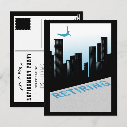 pensionering briefkaart (Voorkant / Achterkant)