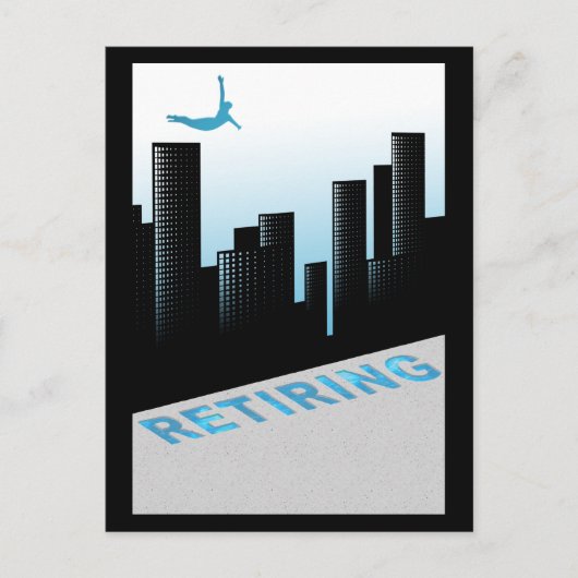 pensionering briefkaart (Voorkant)