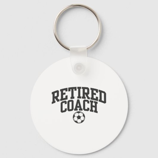 Pensionering Coach Voetbalteam Mentor _1 Sleutelhanger (Voorkant)