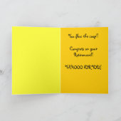 PENSIONERING CONGRATS KAART (Binnen)