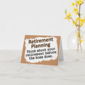 Pensionering die (2) plannen kaart (Gele Bloem)