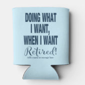 Pensionering doet wat ik wil van de marine blikjeskoeler (Achterkant)