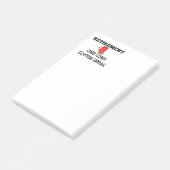 Pensionering - Eén lange koffiepauze Post-it® Notes (Schuin)