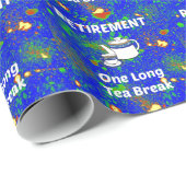 Pensionering - een lange tea-pauze cadeaupapier (Rol Hoek)