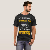 Pensionering Elektrische Fiets E Fiets Ebike T-shirt (Voorkant volledig)