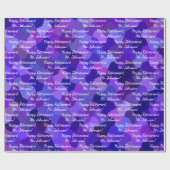 Pensionering Elke tekst Voeg uw woorden Paarse cad Cadeaupapier (Vlak)