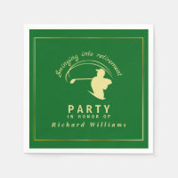 Pensionering Golf Party Classic Groene Gouden Spel