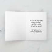 Pensionering grapjes gefeliciteerd Toast stop met  Kaart (Binnen)