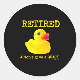Pensionering Grappig Gepensioneerd Ik Geef Geen Kr Ronde Sticker