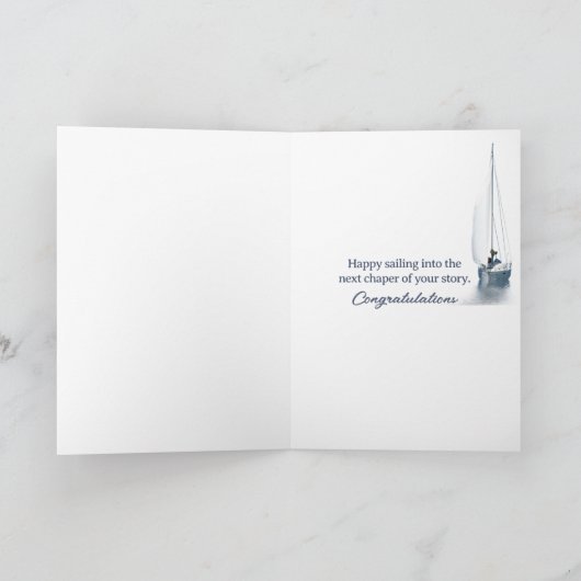 Pensionering Heling Zeilboot op Plaid Kaart (Binnen)