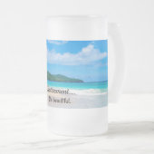 Pensionering - Het is prachtig Matglas Bierpul (Voorkant rechts)