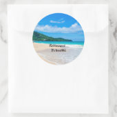 Pensionering...Het is prachtig Ronde Sticker (Tas)