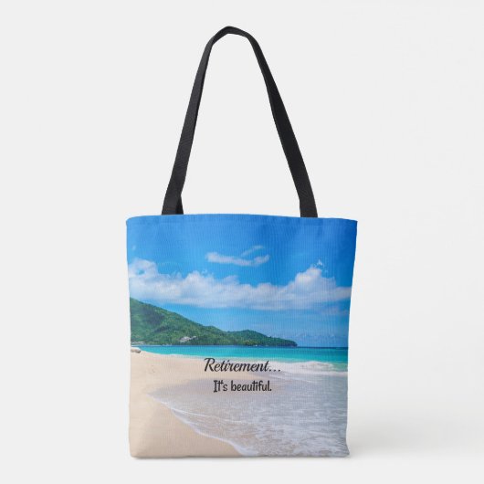Pensionering...Het is prachtig Tote Bag (Achterkant)