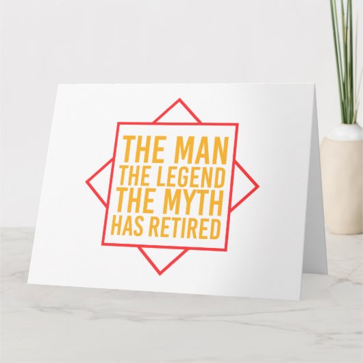 Pensionering Het Man De Mam De Legende is met pens Kaart (Voorkant)