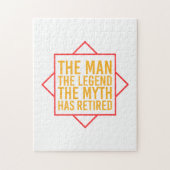 Pensionering Het Man De Mam De Legende is met pens Legpuzzel (Verticaal)