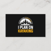 Pensionering I is van plan voor kayaking Visitekaartje (Voorkant)