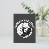 Pensionering in full-Swing Funny Humor T-Shirt Key Briefkaart (Staand voorkant)