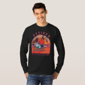 pensionering ingezette stuurman t-shirt (Voorkant volledig)