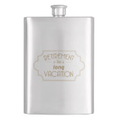 Pensionering is een lange vakantie flacon (Voorkant)