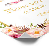 Pensionering is fijn als je een Treat-teken neemt Poster (Hoek)