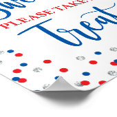 Pensionering is fijn. Neem een Treatbord. Poster (Hoek)