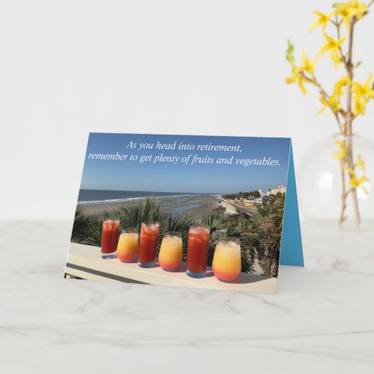 Pensionering Kaart (Gele Bloem)