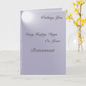 Pensionering Kaart (Gele Bloem)