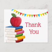 pensionering leraar, Apple, leraar die met pensioe Uitnodiging Briefkaart (Voorkant)