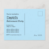 pensionering leraar, Apple, leraar die met pensioe Uitnodiging Briefkaart (Achterkant)