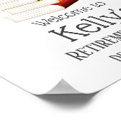 pensionering leraar, Apple, welcom-teken Poster (Hoek)