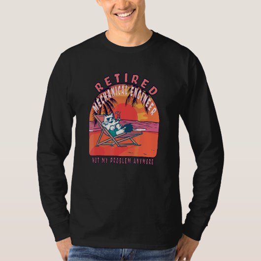 pensionering machinist in ruste t-shirt (Voorkant)
