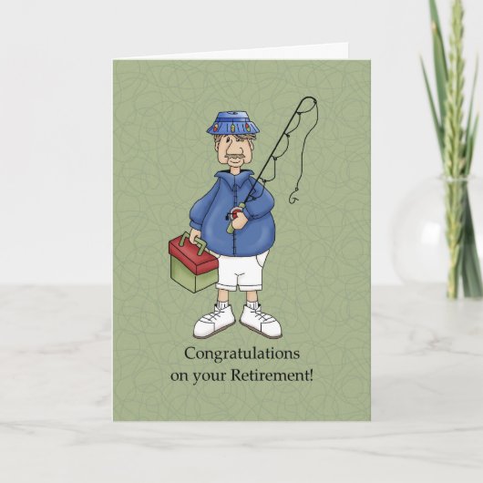 Pensionering Man Kaart (Voorkant)