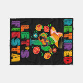 Pensionering Mexicano Laten we Fiesta Gepensioneer Fleece Deken (Voorkant (Horizontaal))