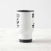 Pensionering niet vermoeide zwemmer reisbeker (Center)