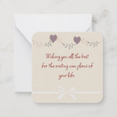 Pensionering  notitiekaartje (Achterkant)