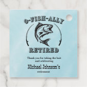 Pensionering O-vis-bondgenoot gepensioneerd grappi Bedankjes Labels (Achterkant)