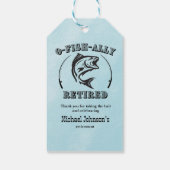 Pensionering O-vis-bondgenoot gepensioneerd grappi Cadeaulabel (Achterkant)