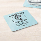 Pensionering O-vis-bondgenoot gepensioneerd grappi Kartonnen Onderzetters (Schuin)