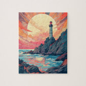 Pensionering, Ontspannen bij het strand Jigsaw Puz Legpuzzel (Verticaal)