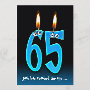 Pensionering op 65-jarige leeftijd met oogballen kaart