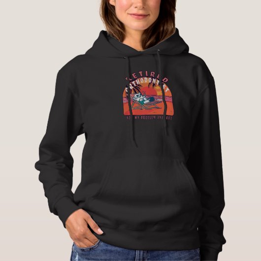 pensionering orthodontist hoodie (Voorkant)