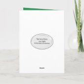 Pensionering-oude schildpad met groene zonnebril kaart (Achterkant)