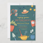 Pensionering Party Genieten Party Hobbies Mannen v Kaart (Voorkant)