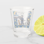 Pensionering politie shot glas (Achterkant)