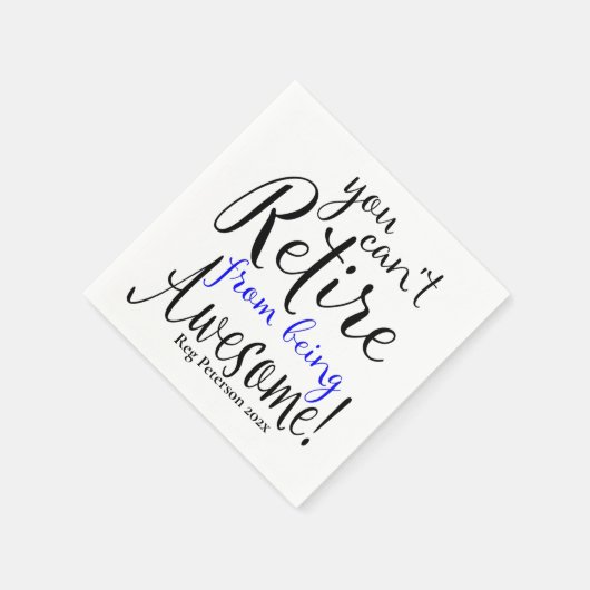 Pensionering politieagent servet (Hoek)