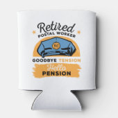 Pensionering postwerknemers Pensioen Hallo pensioe Blikjeskoeler (Achterkant)